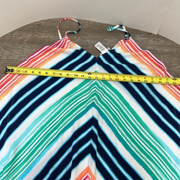 Tommy Bahama Rainbow Chevron Maxi Scarf Dress Swim Cover-Up Size L/XL - Picture 11 of 11